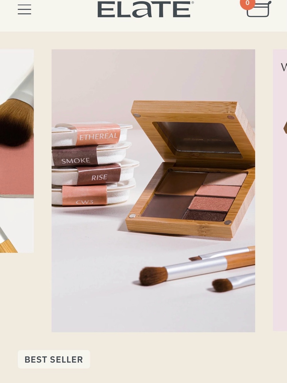 Elate Cosmetics Bamboo Makeup Refill Palette Case - (Discontinued size)